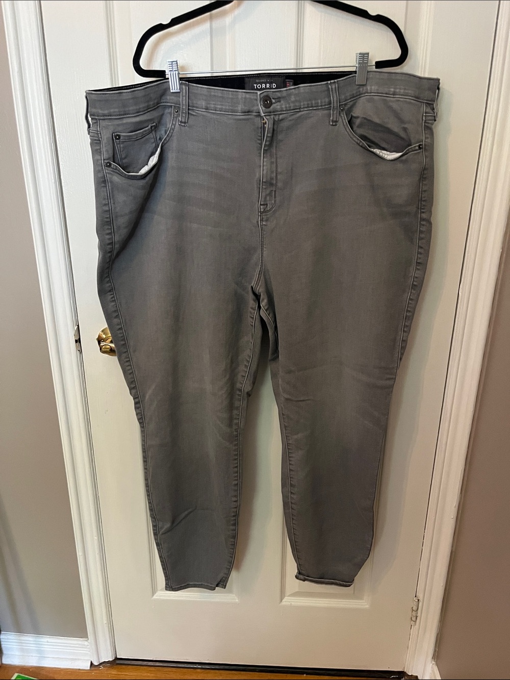 torrid Grey Sky-High Skinny Jeans-Tall